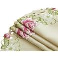 thumbnail image 6 of Round Linen Placemat Doilies European Embroidery for Wedding Dining Room Table Vintage Antique Home Set of 4, 6 of 9