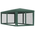thumbnail image 3 of vidaXL Party Tent with 6 Mesh Sidewalls Green 3x6 m HDPE, 3 of 4
