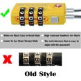 thumbnail image 3 of Cerradura de equipaje de cable aprobada por tsa, candado combinado de 3 dígitos, con cerradura de cable de acero de aleación de zinc, muy adecuado para maletas de viaje, 3 of 5