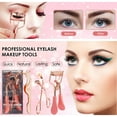thumbnail image 2 of Hizek 3 in 1 Mini Eyelash Curler Kit with Partial Eyelash Curler,Eyelash Extension Tweezers and Silicone Refill Pads,for Eyelashes Curling Natural and Long Lasting, 2 of 8
