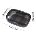 thumbnail image 3 of BAOPAI MoistureProof Mini Weekly Pill Organizer Box with 3 Removable Individual Containers for Portable Travel and Home Medication Management, 3 of 7