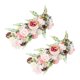 thumbnail image 1 of 2 piezas de flores falsas, guirnalda de rosas, adornos florales, regalos de fiesta, arco de boda, arreglo floral para puerta principal de sala, 1 of 9