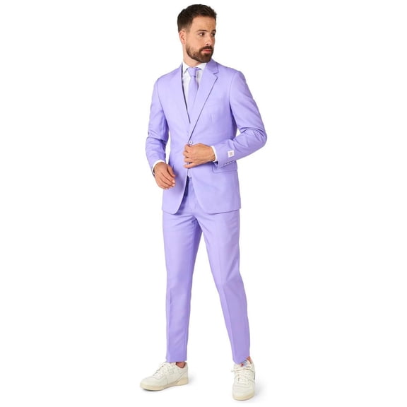OppoSuits Men's Suits Lavish Lavender - US 46 Lavender