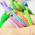thumbnail image 5 of Cuerdas para saltar a rayas con asas de plástico para deportes, actividades al aire libre, fitness, ejercicio, diversión y juegos, 5 of 5