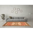 thumbnail image 3 of Ahgly Company Indoor Rectangle Abstract Orange Modern Area Rugs, 8' x 12', 3 of 4