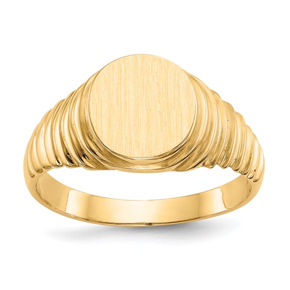 14K Yellow Gold Men's signet Ring