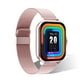 thumbnail image 3 of Hombres Reloj inteligente Digital Bluetooth Compatible con la pantalla Táctil Táctil Reloj de pulsera Fitness Tarifa cardíaca Música Reproductor de música SmartWatch Electronics Pink Steel Correa eigraketly EL005787-01B, 3 of 6