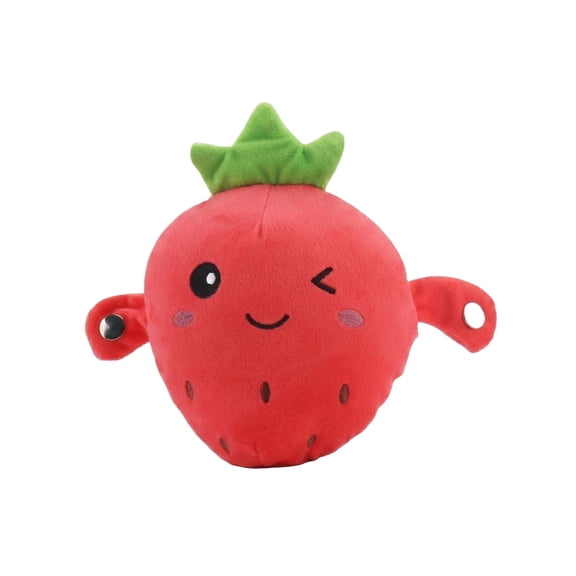 Interactive Musical Strawberry Plush Toy Rhythm Induction Sound Toy Musical Interaction Sensory Stuffed Animal for Home Learning and Educational Support B100