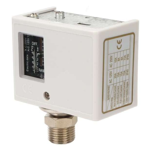 Air Compressor Pressure Switch, IP40 AC125V AC250V Conductivity Well