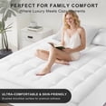 thumbnail image 5 of Navy Extra Thick Twin Mattress Topper, Thick Mattress Pad and Twin Mattress Protector for Back Pain Relief, Twin Size Mattress Topper with Deep Pocket Mattress Cover Twin, 5 of 10