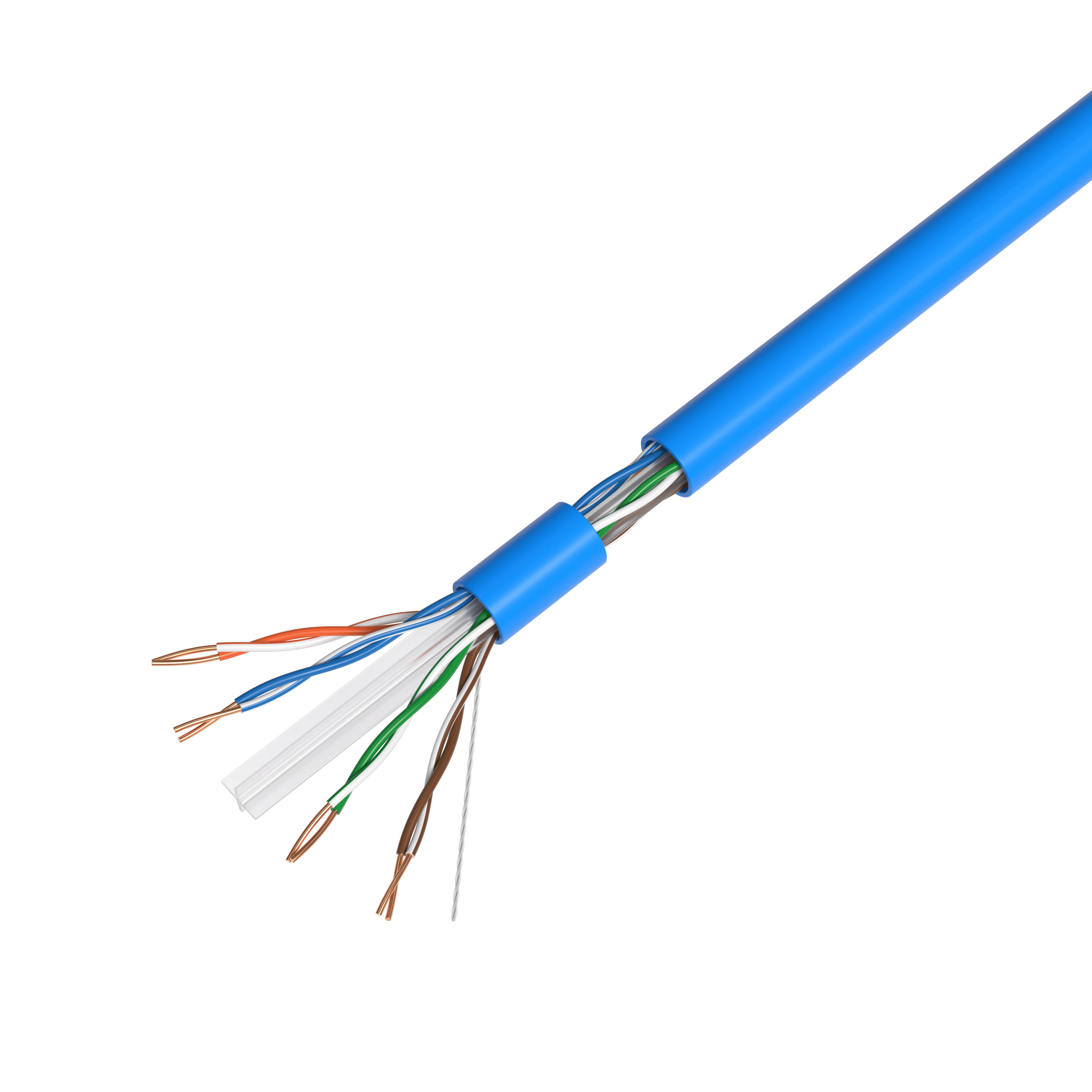 Cables Direct Online 500ft Cat6 Ethernet Cable Bulk – 23AWG Solid CCA UTP, Unshielded, 550MHz, Pull Box, LAN Network Wire, RJ45 Compatible, Indoor Use, High-Speed Internet, Blue