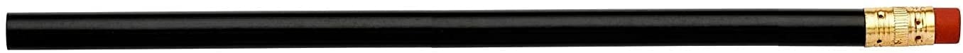 Pencil Guy Blank Round Pencils Black, Pack of 144 Wood Pencils