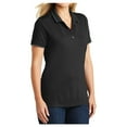 thumbnail image 4 of Mafoose Womens Dry Zone UV Micro-Mesh Tipped Polo Deep Black/ Graphite 2X-Large, 4 of 5