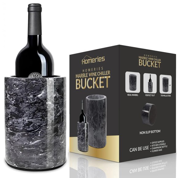 Cubo enfriador de vino de mármol Homeries para vino y champán