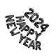 thumbnail image 2 of Globos de Feliz Año Nuevo Naiovety 2024 Papel de Aluminio Negro, 2 of 6