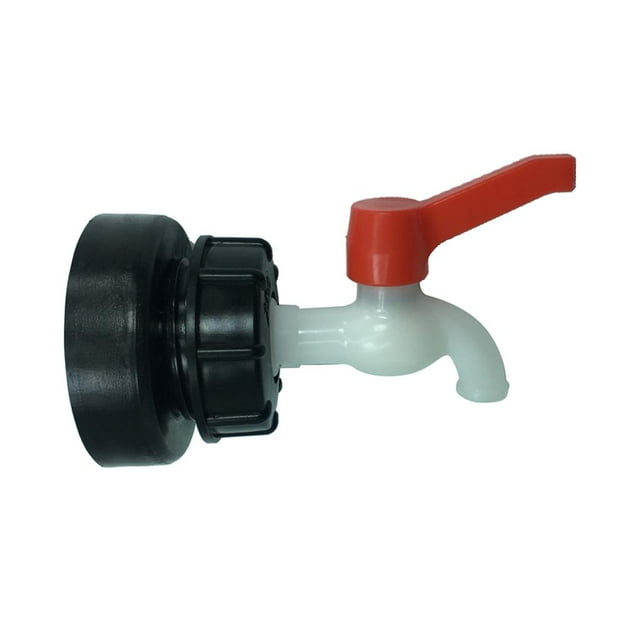 Adaptador de Barril Grande de y PP Resistente a Ácidos y Álcalis Rosca φ100 mm Salida de φ19 25 32mm 19cm shamjiam Adaptador de tanque de agua 1000L IBC