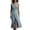 Light Blue, variant on ChaoHeng Dresses for Women Maxi for 2026 Spaghetti Strap Sleeveless Flowy Solid Casual for White S