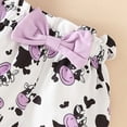 thumbnail image 5 of Baby Girl Clothes 0 3 6 9 12 18 Months Letter Print Holy Cow I'm CUTE Ruffle Romper and Floral Short Headband Sets Cute Baby Girl Summer Clothes, 5 of 7