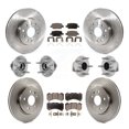 thumbnail image 1 of Transit Auto Front Rear Hub Bearings Assembly Disc Brake Rotors and Ceramic Pads Kit (10Pc) for Car Chevrolet Camaro LT LS - Left Right Side (Driver Passenger) KBB-132640, 1 of 11