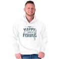 thumbnail image 4 of Fishing Funny Happy Angler Fishermens Men's Big & Tall Graphic Hoodie Brisco Brands 4X, 4 of 5