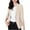 Beige, variant on Blazers for Women Plus Size Lightweight 3/4 Sleeve Lapel Collar Cropped Suit Jacket for Women Business Casual Fall Outfits