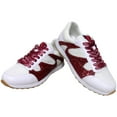 thumbnail image 2 of Women's Cuce  White Arizona Cardinals Glitter Sneakers, 2 of 3