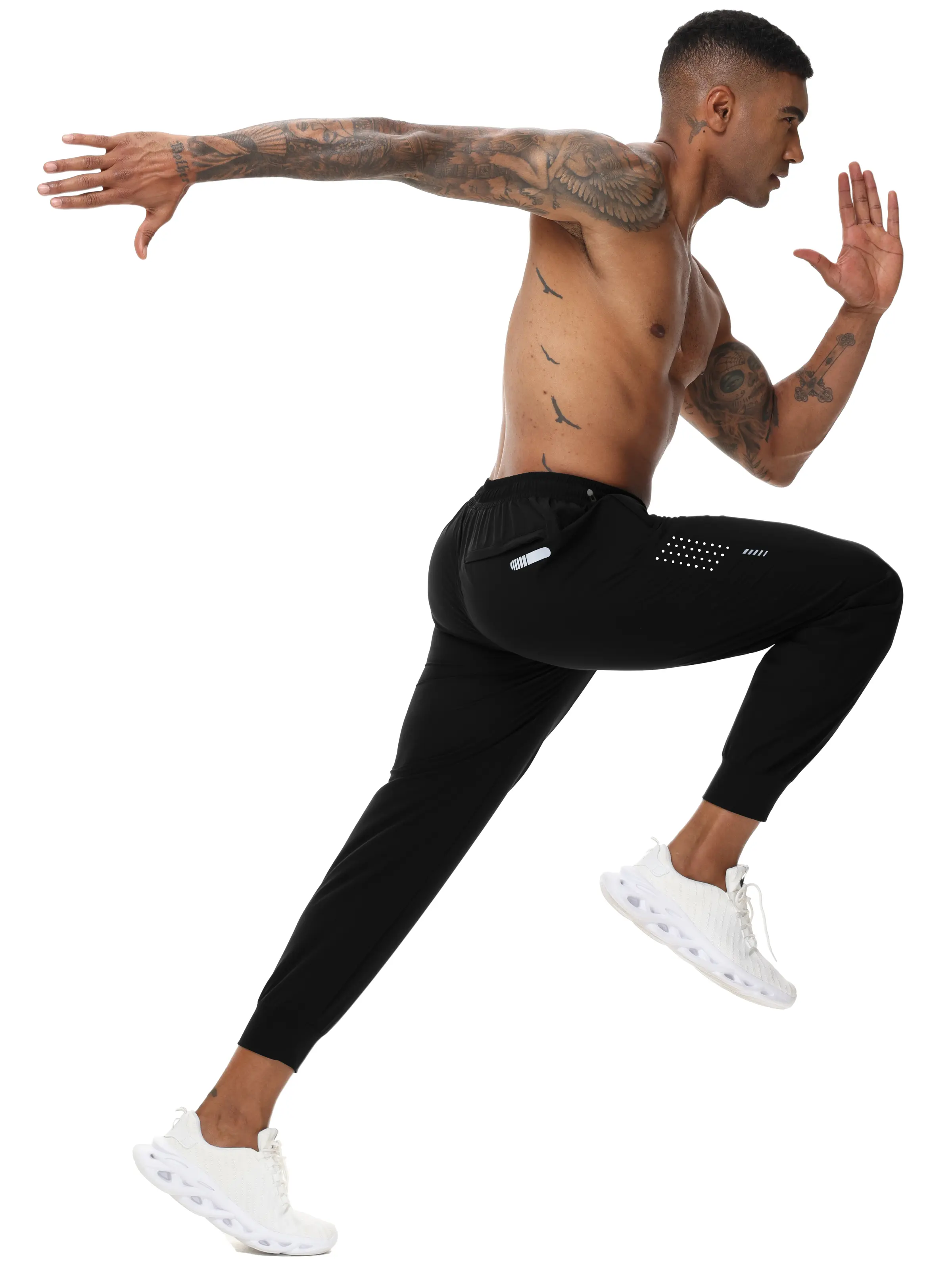 Men's Sweatpants Athletic Running Pants Lightweight Waterproof Workout Joggers Quick Dry Gym Active Sports Track Training