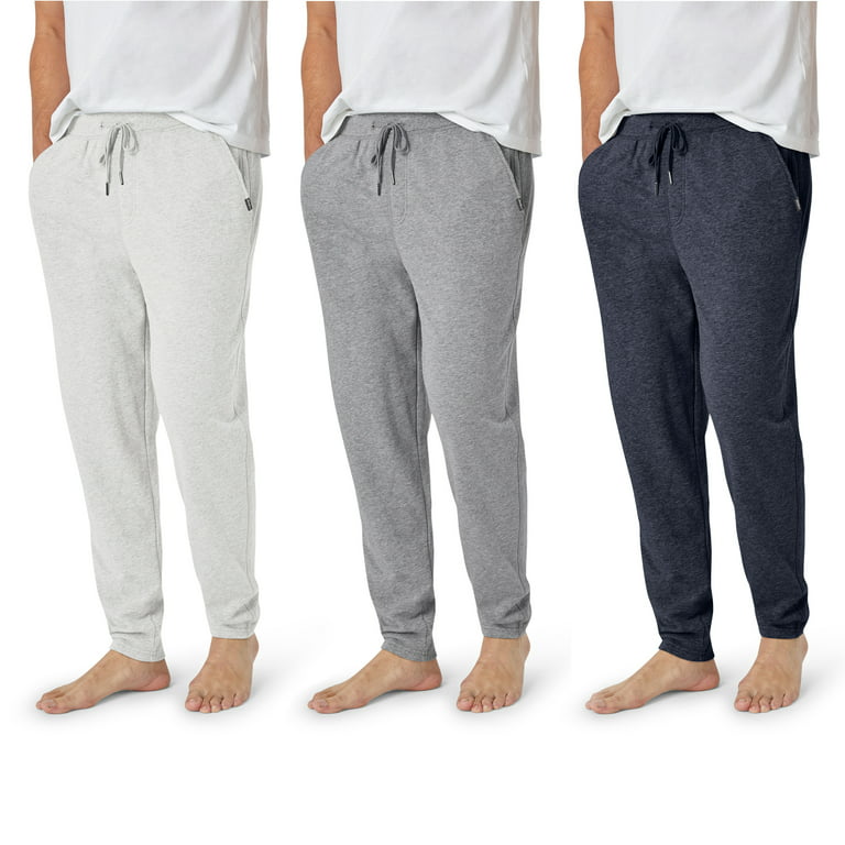 Eddie Bauer Men's 3 Pack Comfort Knit Jogger Sleep Lounge Pajama Pants with  Drawstring and Pockets 
