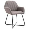 thumbnail image 2 of vidaXL Dining Chairs 4 pcs Taupe Fabric, 2 of 5
