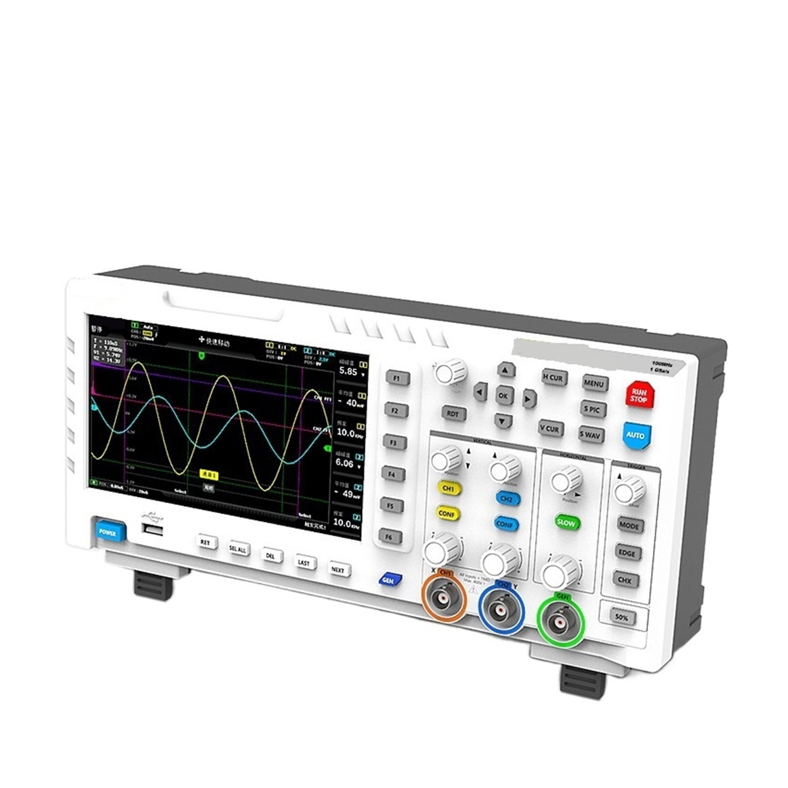 1014D Digital Oscilloscope 2 In 1 Dual Channel Input Signal Generator 100MHz* 2 Ana-log Bandwidth 1GSa/s Sampling Rate ,Professional Designed