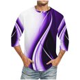 thumbnail image 1 of Qiopertar Liquidation à Moins de 5$ Hommes Imprimé Col Rond Mode Décontractée Manches Courtes Blouses Chemises en Liquidation Accès Anticipé Offres, 1 of 4