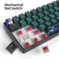 thumbnail image 3 of Teclado Mecánico Cableado Ussixchare 60% con Switch Rojo y LED, 3 of 8