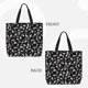thumbnail image 2 of Easygdp Black White Leaves Bolsa Tote para Mujer, Bolso de Hombro para Trabajo, Playa, Viajes, Compras y Supermercado, 2 of 7