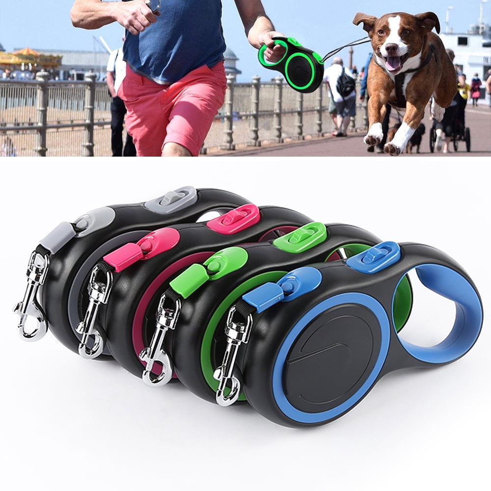 Retractable Pets Collar Denim Lead Dog Basic Leashes Band Durable Jean Puppy Cat 