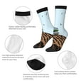 thumbnail image 3 of Lsque Tractor plowing a field Printed Men's Crew Socks, Soft Durable Breathable Moisture-Wicking with Odor Control Cotton socks, 3 of 6