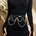 thumbnail image 3 of Adjustable Gothic Waist Chain Belt Punk Rock Clothing Accessory For Women Night, 3 of 8
