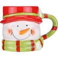 thumbnail image 1 of ZHAOCHENG taza de muñeco de nieve navideño, taza de café, regalo de Navidad y Año Nuevo para familiares y amigos., 1 of 3