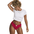 thumbnail image 4 of Joe Boxer Women's Cotton Holiday Giftable Cheeky Tanga Panty Set, 5-pack, Sizes XS to 3X, 4 of 6