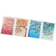 thumbnail image 2 of Juego de 4 piezas de pinturas al óleo de las 4 estaciones, arte de pared contemporáneo, árbol de hojas coloridas, pintura al óleo abstracta para sala de estar, 2 of 14