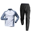 thumbnail image 3 of TaTaai Men's Workout Set for Men Half Zip Long Sleeve Quick Dry Top with Long Pants Running Fitness Training Suit Gift, 3 of 6