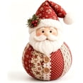 thumbnail image 2 of Patchwork Fabric Doll DIY Kit Handmade Christmas Sewing Craft Set for Seasonal Home Decoration, DIY Patchwork Fabric Character Doll Kit Creative Holiday Craft Project (santa), 2 of 7