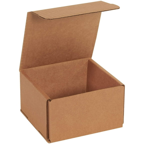 BOX USA BM553K Corrugated Mailers, 5" x 5" x 3", Kraft Pack of 50