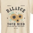 thumbnail image 3 of Instant Message - Flowers Balance Your Mind Short Sleeve Graphic T-Shirt, 3 of 6