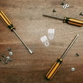 thumbnail image 4 of HONMEET 35Pcs Clear Mirror Clips Glass Retainer Clamps with Screws Versatile Cabinet Panel Fasteners, 4 of 8