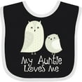thumbnail image 3 of Inktastic My Auntie Loves Me Owl Boys or Girls Baby Bib, 3 of 4