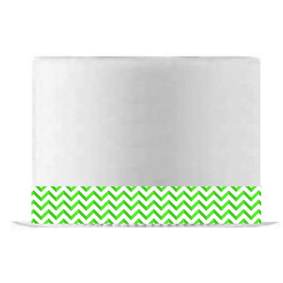 Lime Green Chevron Edible Cake Decoration Ribbon -6 Slim Strips