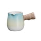 thumbnail image 1 of Tetera de cerámica portátil con asa lateral para té azul, 1 of 9