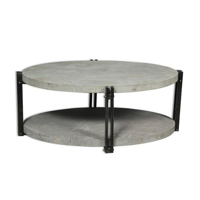 Empire Art Direct MTA-5095-4629 Table Basse Moderne en Béton et Fer Peint à la Main Collection Calceferro