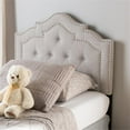 thumbnail image 2 of Baxton Studio Edith Tufted Twin Panel Headboard in Grayish Beige, 2 of 6