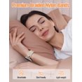 thumbnail image 5 of Wearlizer Magnetic Band Compatible with Versa 4/3 and Sense 2/1, D-Shape Braided Stretchy Nylon Strap for Women Men, Adjustable Sport Dressy Watch Band, 5 of 6
